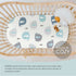 Stretchy Ultra Soft Fitted Bassinet Sheets 2 Pack, Universal Fitted Sheets for Rectangle, Oval, or Hourglass Bassinet Mattresses or Changing Pads,...