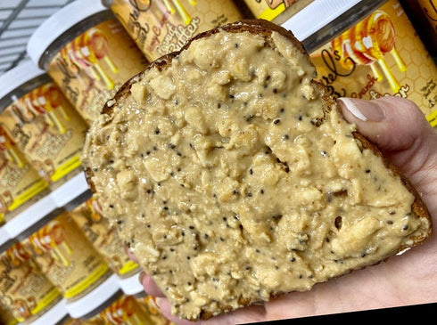 Laurel’s Honey Crunch Peanut Butter – High Protein Butter - Keto Friendly - Healthy Nut Butter Snack - Low Carb Butter - Gluten & Preservatives Fr...