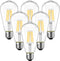 ANWIO Dimmable Vintage LED Edison Bulbs, 5W, Equivalent 60W, 500lm, Warm White Light 2700K, 80+ CRI, ST21 Antique LED Filament Bulbs, E26 Medium B...