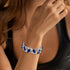 Flyonce Wedding Bridal Marquised Rhinestone Crystal Elastic Stretch Bracelets for Women...