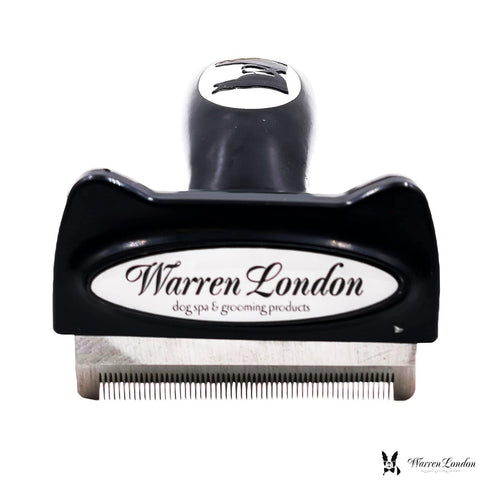 Deshedding Dog Brush by Warren London | Stainless Steel Deshedding Tool | Short Hair - Medium...