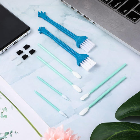 Frienda 33 Pcs Anti Dust Plug Set Phone Dust Plug Compatible with Samsung s10, s20, s21, A51, A52, A71, Phone Port Cleaning Brush Kit Phone Speake...