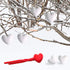 Red Winter Snowball Maker Clips, Duck Heart Shaped Snow Ball Maker Clamps, Outdoor Winter Play Snow Sand Mold Tools for Sandboxes and Beach Tool S...