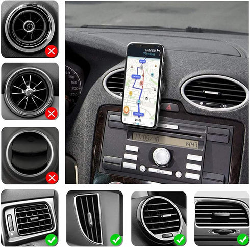 Car Universal Phone Mount for Collapsible Grip/Socket Mount Phone Holder Pop Air Vent Out Stand Car Mount 360 Degrees Dashboard Desk Wall Bracket ...