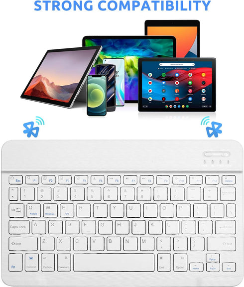 Keyboard for Samsung Tablet,Universal Slim Portable Bluetooth Keyboard for Android,Compatible with Samsung Galaxy Tab Tablets and More Bluetooth E...