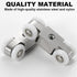 2pcs 4-Wheel Stainless Stee Hanging Wheel Suitable fo Sliding Doors in Halls and Kitchen cabinets wadrobe Sliding Door...