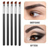 10 PCS Angled Eyeliner Eye Shadow Eyebrow Brush Set Flat Fine Angle Soft Synthetic Bristles Fibers Detail Makeup Brush Tool for Women Girls Make u...