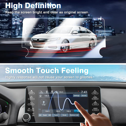 Karltys 2 Pack Screen Protector for Honda Accord Accessories 2018-2022 Accord EX EX-L Sport Touring 8-Inch Touchscreen, 9H Tempered Glass Car Radi...