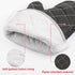 ARCLIBER Oven Mitts Heat Fire Resistant Oven Mitts 425 ° F, Quilted Terry Cloth Cotton Soft Lining Oven Gloves, Extra Long Kitchen Mittens for Coo...