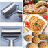 Smooth Stainless Steel Rolling Pin Pastry and Pizza Double Dough Baker Roller Metal Kitchen Utensils Ideal for Baking Dough, Pizza, Pie, Pastries,...