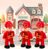FUNERICA Toy Fireman Action Figures for Kids - Firefighter Figurines Community Helpers Toys - Little People Figures for Firefighter Toys, Fire Tru...