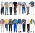 E-TING 3 Sets Leather Jacket Casual Wear T-Shirt Pants Pack Summer Shorts with 3 Pairs of Shoes for 12-inch Boy Doll?Random Pick?...