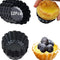 Egg Tart Molds, 12 PCS Non-Stick Very Mini Tart Pans, Mini Tart Mold 3 InchTop, 1.7 Inch Bottom, 0.9Inch High, Carbon Steel, Kitchen Reusable Baki...