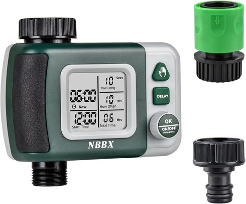 6630G Sprinkler Hose Watering Timer for Garden Irrigation, 1 Outlet, Green...