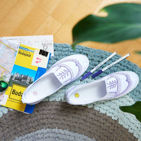 edding 4600 textile pen - black, red, blue, green, yellow - set of 5 - round nib 1 mm - permanent fabric pens for drawing on textiles, wash-resist...