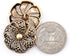 20 pcs Vintage Hollow Scale Pattern Copper Metal Shank Sewing Coat Buttons -25mm -1"...