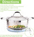 Stainless Steel Steamer Basket, Vegetable Steamer Basket for Instant Pot, Insert for Veggie/Seafood Cooking/Boiled Eggs with Safety Tool - Adjusta...