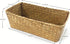 Hand-woven Seagrass Storage Rectangular Basket and Home Organizer Bins,Natural Water Hyacinth Basket (brown, M)...