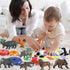 RCOMG 24 PCS Small Animal Toys Set: Farm Animal Toys & Forest Animal Figures, Realistic Animal Figurines Cake Topper Party Favor for Kids Toddlers...