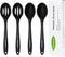 Silicone Cooking Spoon, Nonstick Kitchen Spoons for Cooking, Slotted and Solid Serving Spoon Heat Resistant, Silicone Mixing Spoons Basting Spoon ...