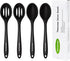 Silicone Cooking Spoon, Nonstick Kitchen Spoons for Cooking, Slotted and Solid Serving Spoon Heat Resistant, Silicone Mixing Spoons Basting Spoon ...