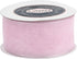 VATIN Light Pink Organza Wired Ribbon, 1-1/2" Pink Sheer Ribbon with Metallic Edge for Christmas Tree Decoration Gift Wrapping Wedding Crafts -25 ...