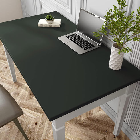 VaryPaper 15.7''x78.7'' Dark Green Contact Paper for Cabinets Drawers Waterproof Green Peel and Stick Wallpaper for Kitchen Green Removable Wallpa...