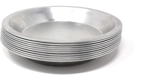 Pie Plate Aluminum Metal 8 Inch Pan - Set of 10...
