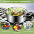 Steamer Basket, Premium Stainless Steel Vegetable Steamer Basket for Veggies & Seafood Cooking, Expandable Food Steaming Basket Fits for Various S...