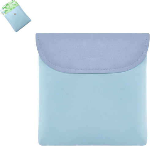 Sanitary Napkin Storage Bag, Portable Period Bag with Snap, Menstrual Pad Bag Tampon Holder for Purse for Teen Girls Women Ladies Daily Use, First...