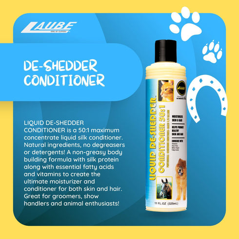 Kelco by Laube Deshedding Conditioner - Deshedder and Moisturizer for Soft Healthy Coats - Natural, Hypoallergenic, Biodegradable Formula for Groo...