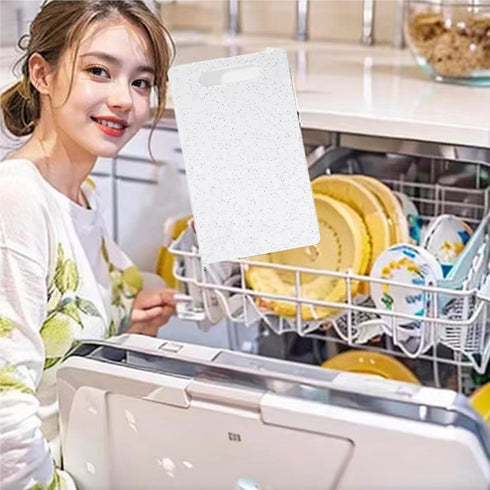 2 Pcs Cutting Board for Kitchen Small Mini Plastic Granite Color Cutting Board Dishwasher Safe Cutting Boards for Food Prep, Fruits, Vegetables wi...