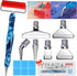 14PCS Diamond Painting Pen Accessories Tools Set, Exquisite Stainless Steel Metal Pen Tips,Ergonomic Diamond Art Drill Pen and 6 Painting Glue Cla...