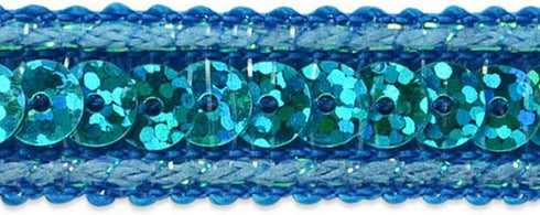 Lexi Single-Row Starlight Hologram Sequin with Sparkle Edge Trim, 1/2-Inch Versatile Sequins for Crafts, Costumes, and Party Decorations, Washable...