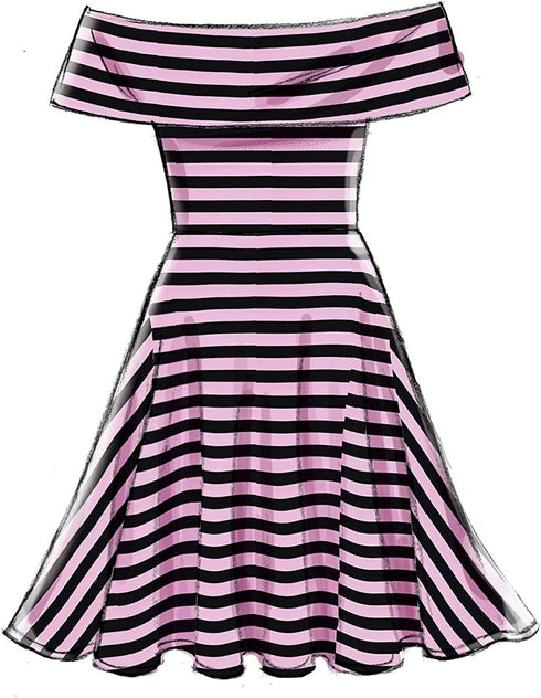 McCall's Patterns Miss Petite Dresses with Shoulder and Skirt Variations...