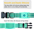 Airtag Dog Collar for Small Dogs, Reflective Dog Collars with Silicone AirTag Holder, Nylon Adjustable Dog Collars for Medium Large Dogs, Teal...