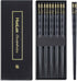 Fiberglass Chopsticks Series - Japanese Non-Slip Chopstick, Reusable Chop Sticks Dishwasher Safe, 5 Pairs, Gift Set, 9.9 Inches, Black...