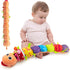 Baby Toys for 0-3-6-12 Months,Musical Caterpillar Infant Toys with Rattle Crinkle Squeakers,Stuffed Animal Tummy Time Toys Plush Crawling Newborn ...