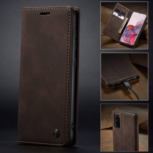 CaseMe Compatible with Samsung S20 5G Wallet Case with Card Holder Kickstand Magnetic,Leather Flip Case Wallet for Galaxy S20 5G 6.2 Inch[Not for ...