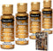 DecoArt Dazzling Metallics - 2 Ounce 4 Pack Glorious Gold Acrylic Paint Set Gold Metallic Acrylic Paint Art Supplies- Art Projects, Home Decor- E-...