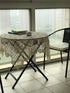 Damanni Beige Cotton Handmade Crochet Lace Tablecloth Doilies Table Overlay,Square,31 Inch by 31 Inch...