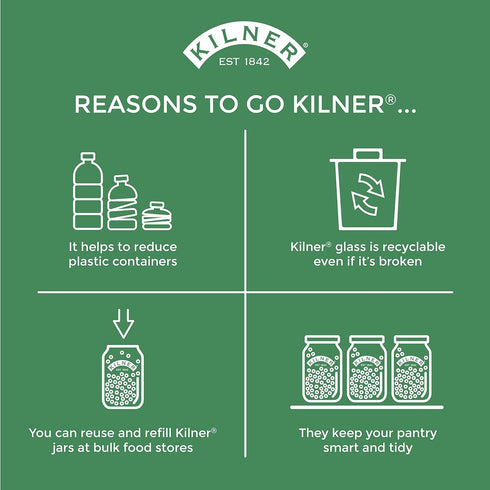 Kilner Replacement Rubber Seals for 102-Fluid Ounce Jars, 4-1/4-Inches, Pack of 6...