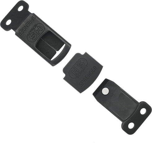 Herm Sprenger Black Stainless Steel ClicLock Buckle Quick Release Fastener for Dog Training Prong Collar for Small Medium Large Dogs Made in Germa...