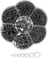 Chenkou Craft 1310pcs in Box 7 Sizes Split Double Loops Jump Rings & Ring Jewelry Keychain Making from 4mm to 12mm with 1pc Clear Box (Gun-Black, ...