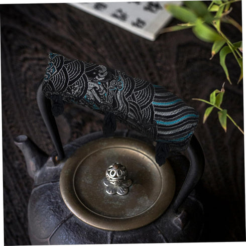HOMSFOU Teapot Handle Gloves Oven Tea Kettle Handle Cover Kettle Handle Grip Cotton Handle Cover Pot Handle Covers Red Accessories Teakettle Handl...
