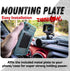 DiabloM6 Magnetic Cell Phone Mount Compatible with iPhone and Android Smartphones - 20mm Attachment Ball - Metal Plate attaches to Device......