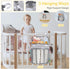 Accmor Hanging Baby Diaper Caddy Organizer, Diaper Stacker, Baby Crib Hanging Classified Storage Bag Organizer for Changing Table, Crib, Playard o...