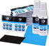 Lens and Screen Cleaning Kit - 2 Spray Bottles, 2 Microfiber Cloths (Size L + S), 50 Individually Wrapped Wet Tissues - for Eyeglasses, Sunglasses...
