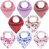 KiddyCare Baby Bibs for Drooling and Teething Baby Girls/boys | Bandana Bibs for Eating, Washable Bibs for Newborn Babies | Organic Cotton Bibs fo...