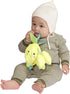 Manhattan Toy Mini-Apple Farm Lemon Baby Travel Toy with Rattle, Squeaker, Crinkle Fabric & Teether Clip-on Attachment...